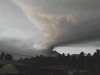 First photos: Restive Philippine volcano erupts again