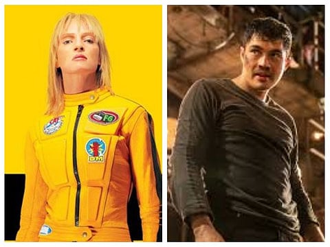 Uma Thurman in 'Kill Bill', Henry Golding in 'Snake Eyes'