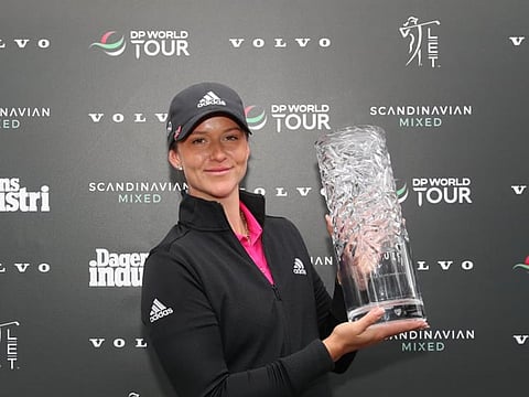 Linn Grant (Swe) winner of the Volvo Car Scandinavian Mixed on both the DP World Tour and LET.