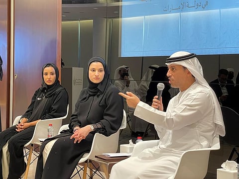 The three ministers including: Ahmad Belhoul Al Falasi, Sarah Bint Yousif Al Amiri and Sara Awad Issa Musallam interacted with senior journalists in the UAE to reveal their plans to implement the new education policies. 
