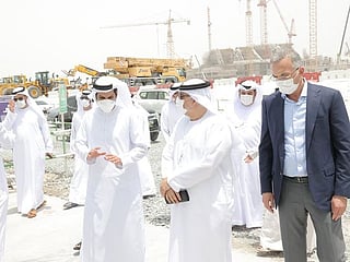 UAE minister visits construction site in Abu Dhabi to check compliance with midday break rule