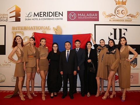 The Mongolian Delegation at the International Fashion Gala 