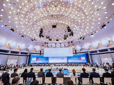 A meeting of the task force is underway at the Congress Centre in Berlin, Germany, on June 17, 2022.  