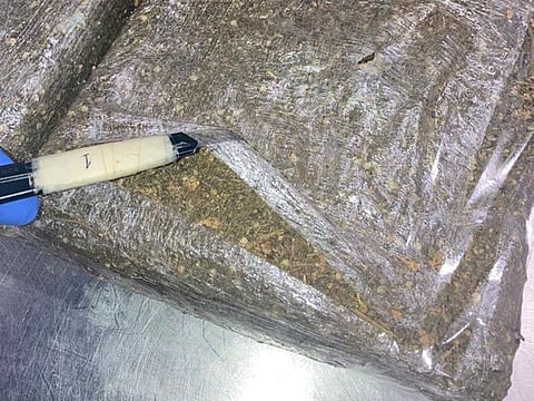 The contraband substance was hidden in peanut paste. 