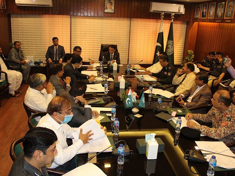 Sindh Chief Secretary Sohail Rajput and Provincial Election Commissioner Sindh, Aijaz Anwer Chohan, jointly chair a meeting to finalise arrangements for local polls. 