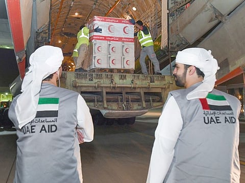 30 tonnes of urgent food supplies sent to Afghanistan by UAE to alleviate the impact of the earthquake. 