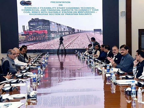 Ministers and officials holding talks on airports in Sindh. 