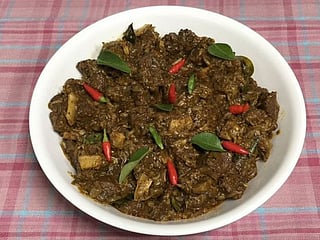 Video recipe for Naadan Kanthari Beef Roast or Kerala beef roast 