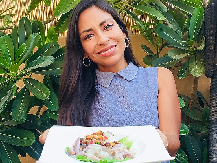 Ceviche cooking Nataly Leslie