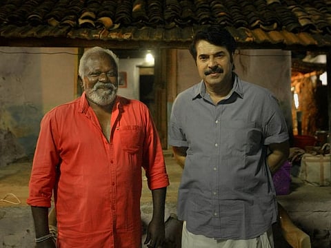 Mammootty (right) in a picture with 'Poo' Ramu