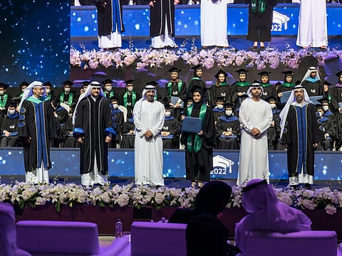 The Mohammed Bin Rashid University of Medicine and Health Sciences (MBRU) celebrated the graduation of the ‘Class of Khalifa’ in a historic ceremony at Dubai Opera on Tuesday.