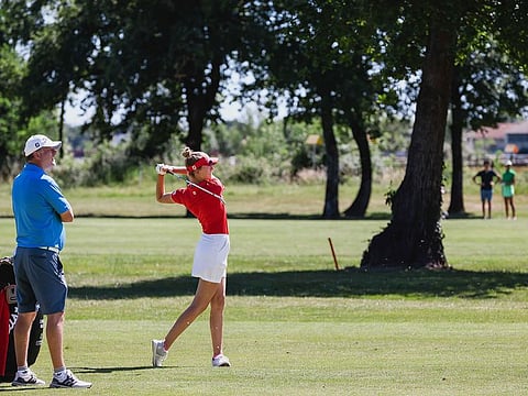 Chiara Noja, the leader of LETAS Order of Merit and the LETAS Rookie of the Year Rankings, in action.