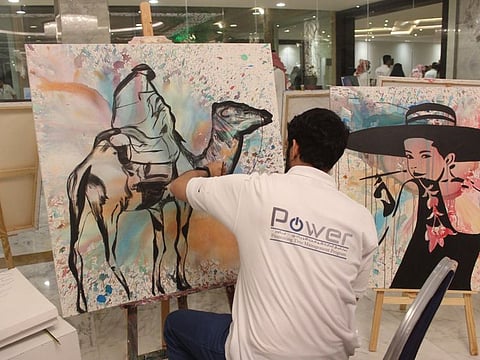Detainees at the State Security Prison in Riyadh put their painting skills to good use.