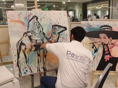 Detainees at the State Security Prison in Riyadh put their painting skills to good use.