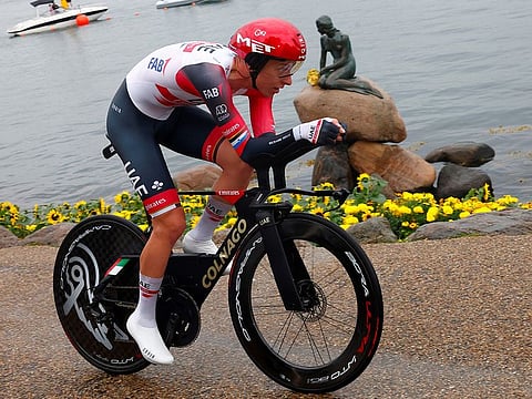 Slovenian rider Tadej Pogacar’s Tour de France began with a confident time trial performance for UAE Team Emirates.