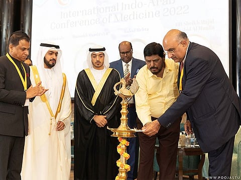 The inauguration of the two-day International Indo Arab Conference of Medicine (IIACM) 2022. 