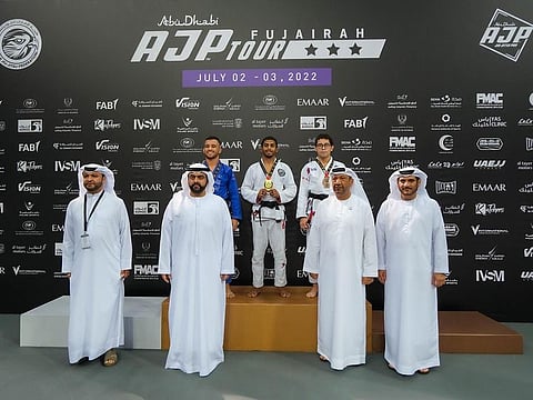 Zayed Al Kathiri, the star of Baniyas Club and the national team, won the gold medal in the 62kg weight category at the championship.