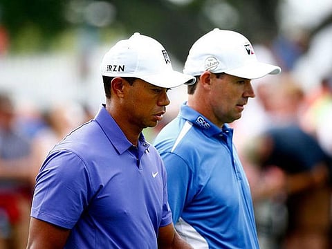 Tiger Woods will be one of the star acts at the JP McManus Pro-Am at Adare Manor. Library photo alongside Irishman Padraig Harrington, who is also playing.