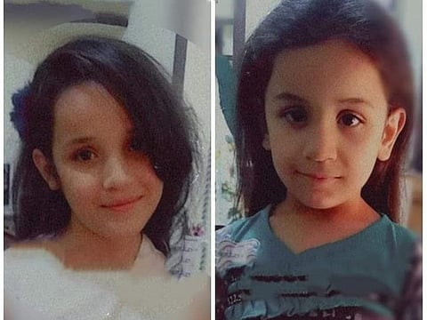 Sali and Ghazal, 12 and 9, who were beaten to death in Jordan by their father.