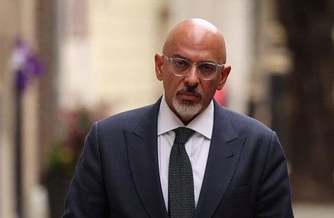 British new Chancellor of the Exchequer Nadhim Zahawi arrives for TV interviews, in London, Britain, July 6, 2022.