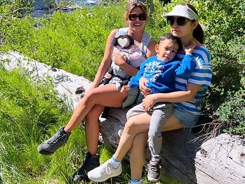 Priyanka Chopra Jonas with her daughter and friend