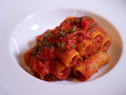 Watch how to make Italian Rigatoni Arrabbiata Pasta