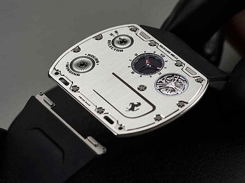 The new Richard Mille RM UP-01 Ferrari is the world’s thinnest watch measuring just 1,75mm thick. 