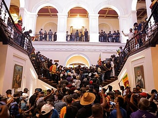 Photos: Sri Lanka leader flees as protesters storm home, office