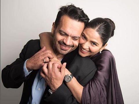 Gaurav Taneja with his wife Ritu Rathee Taneja