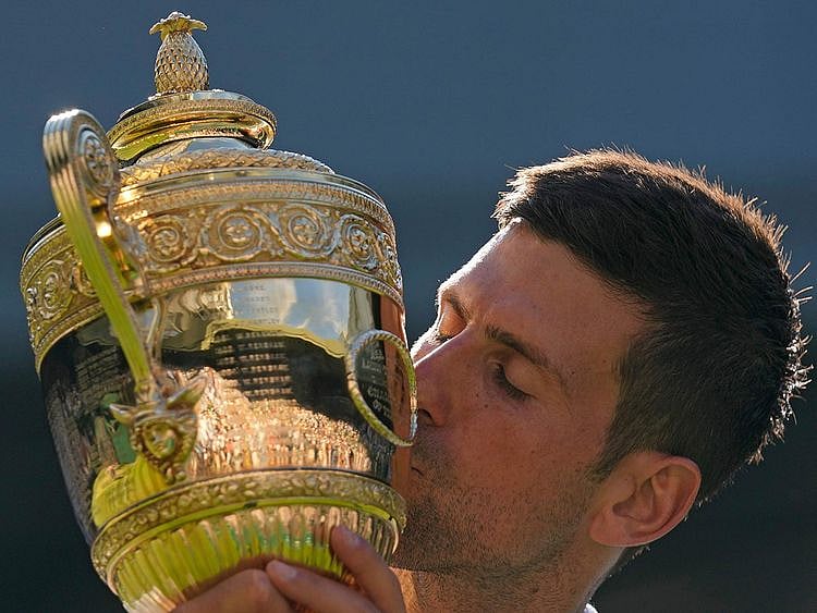 Novak Djokovic trophy