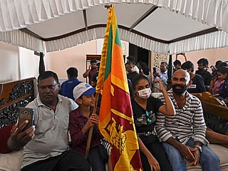 Sri Lanka crisis: As Gotabaya Rajapaksa flees, protesters enjoy president's luxury pool, try gym – in pictures
