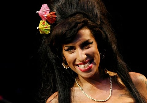 British singer Amy Winehouse performs at the Glastonbury Festival 2008 in Somerset in south west England June 28, 2008.