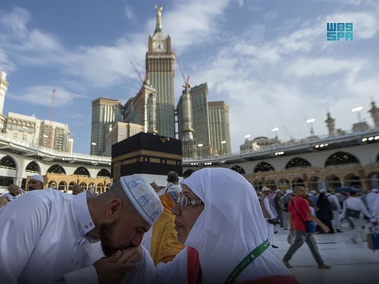 Hajj pilgrims perform the Farewell Tawaf