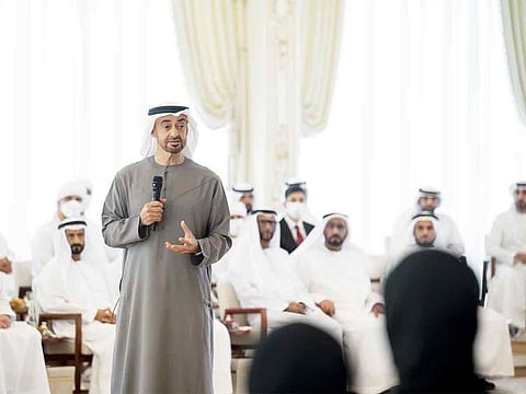 Sheikh Mohamed thanked educational bodies for their efforts and lauded the role of the families of top-scoring students.