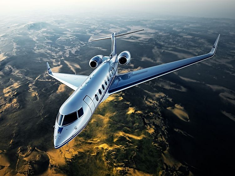 Stock - Chartered flight