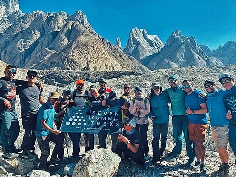 K2 and Broad Peak expedition team members  of the Seven Summit Treks Nepal-based trekking company. 