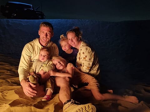 Nikhe Koojiman with her family.