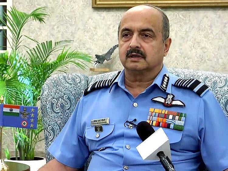 Chief of the Indian Air Staff Air Chief Marshal VR Chaudhari