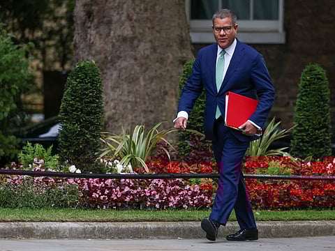 Alok Sharma, president of COP26, arrives for a weekly meeting of cabinet ministers at 10 Downing Street in London, UK, on Tuesday, July 12, 2022.