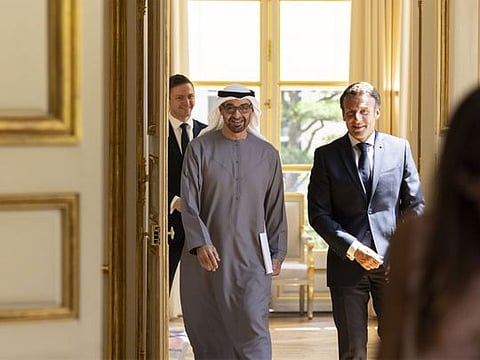 UAE President's state visit to France: Mohamed attends official reception at Military museum