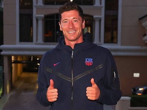 Robert Lewandowski will be officially unveiled as a Barcelona player today.