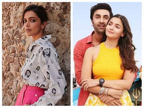 Deepika Padukone and Ranbir Kapoor and Alia Bhatt in 'Brahmastra'