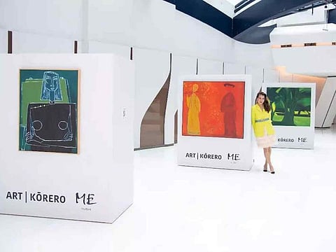 Dubai-based Vietnamese-born artist Lan Stanley at the ME Hotel Dubai and her exhibition “Treasures and the World of Pablo Picasso”. 