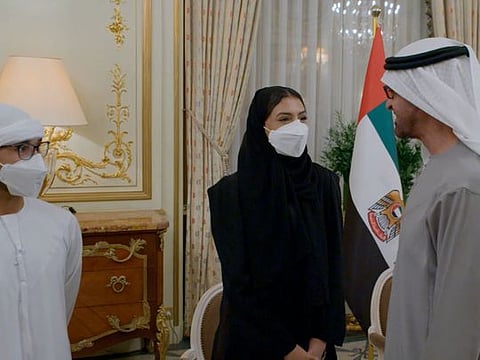 UAE President Sheikh Mohamed meets France-based Emirati students and doctors