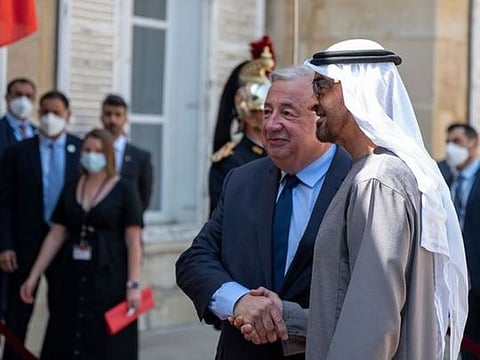 Watch: UAE President meets President of Senate of French Republic 