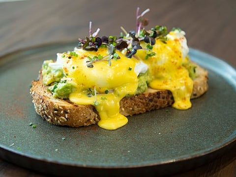 Watch how to make the perfect breakfast: Guacamole with silky eggs Benedict and Hollandaise sauce 