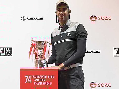 Yash Majmudar, of Jumeirah Golf Estates, grabbed the limelight by winning the Singapore Amateur Open. 