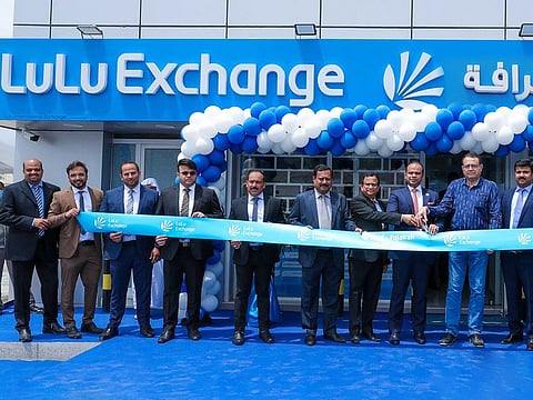 Adeeb Ahamed, MD, LuLu Financial Group, and other senior management inaugurated the LuLu Exchange branch  in the UAE