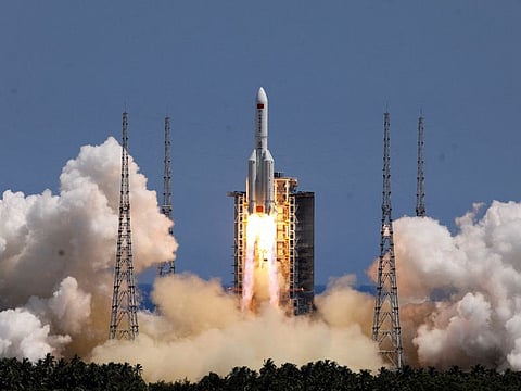 A Long March-5B Y3 rocket, carrying the Wentian lab module for China's space station under construction, takes off from Wenchang Spacecraft Launch Site in Hainan province, China July 24, 2022.