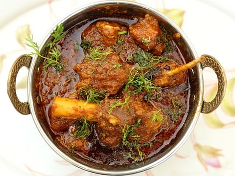 Authentic homemade Kashmiri Mutton Rogan Josh
